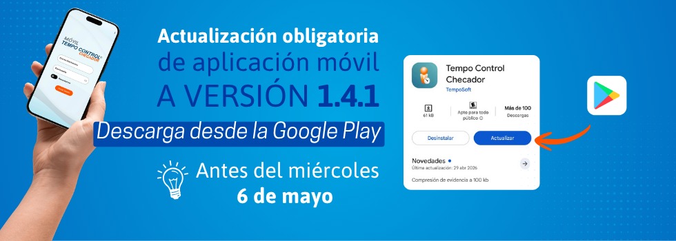 Actualización App móvil